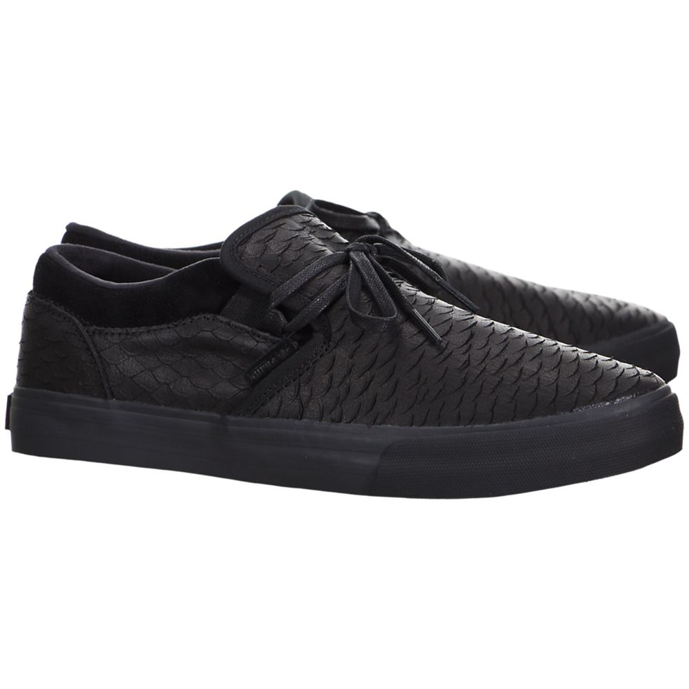 Baskets Basses Supra Cuba Noir Black/Black Homme | LBF-91887753